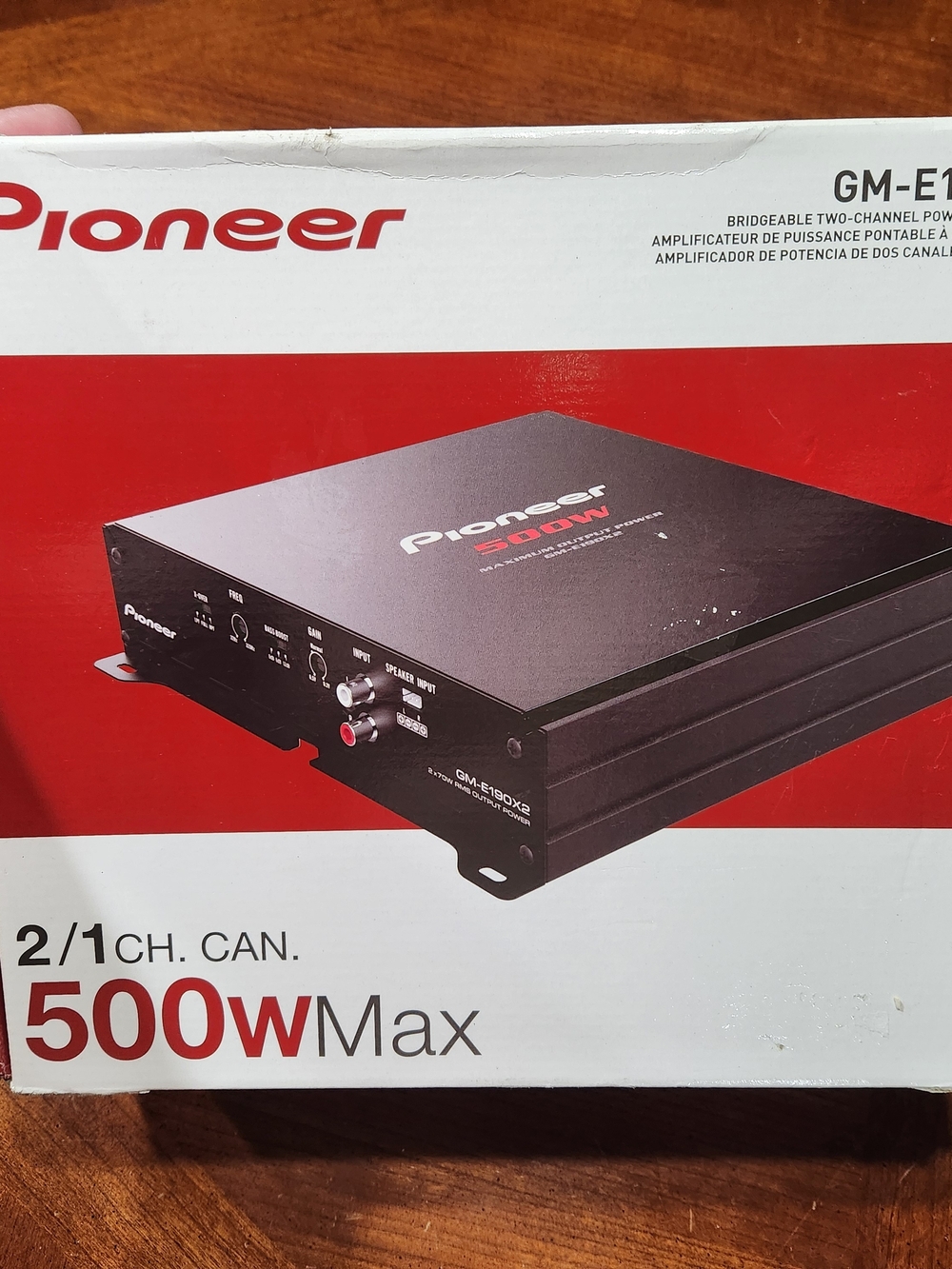 New PIONEER Black and Red 500W Max Car Amplifier